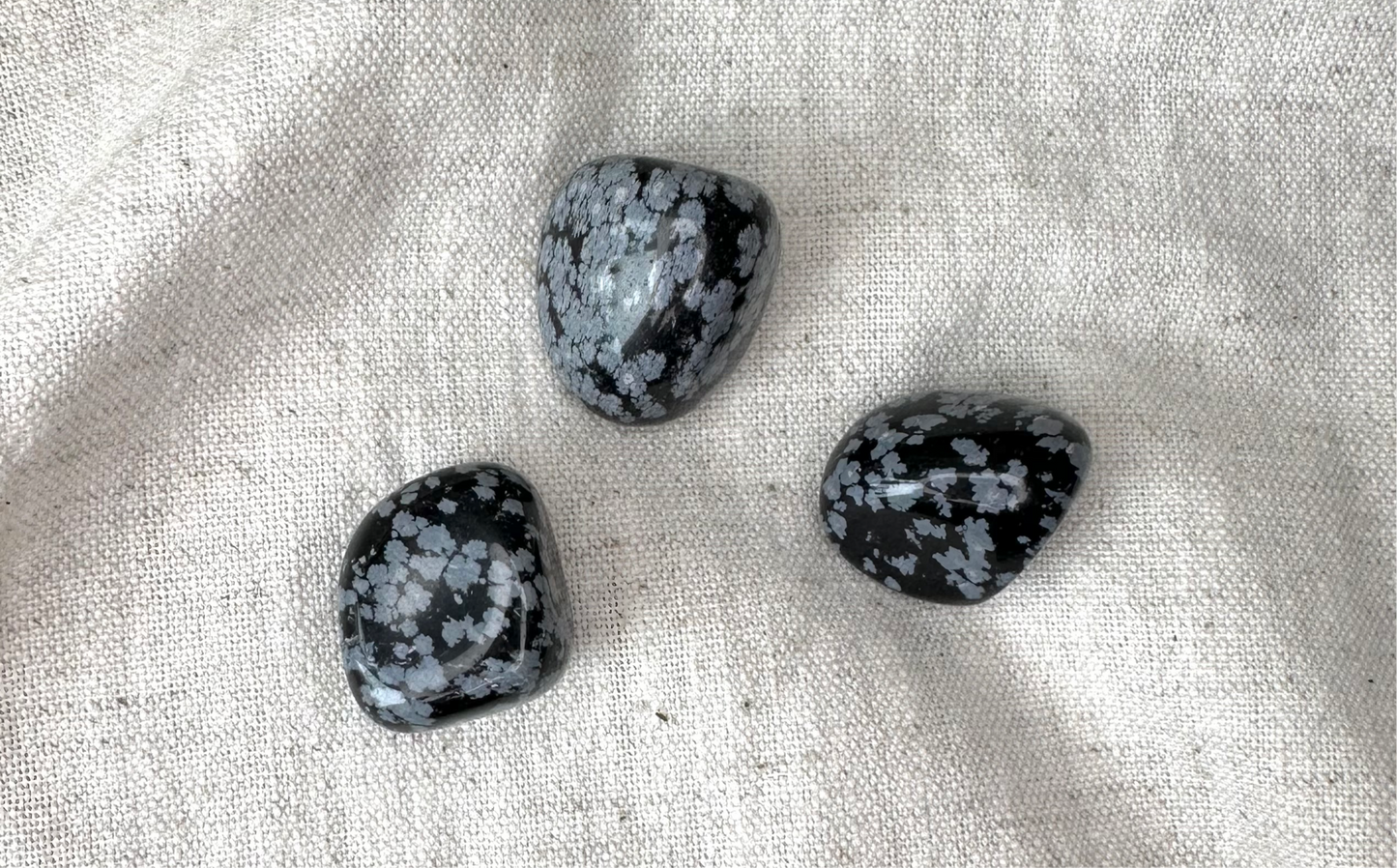 Snowflake Obsidian- Tumblestone