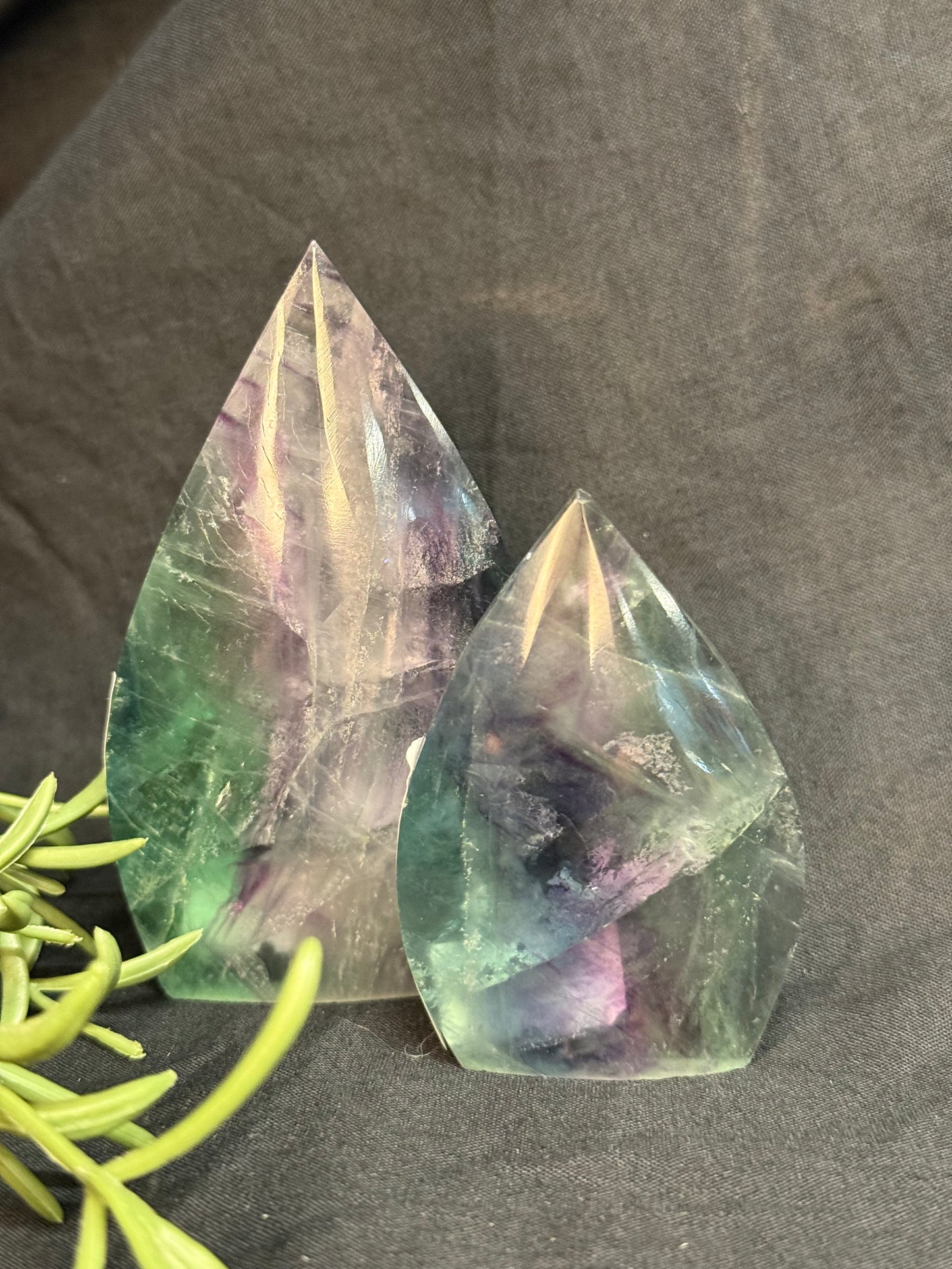 Rainbow Fluorite Teardrop - Large