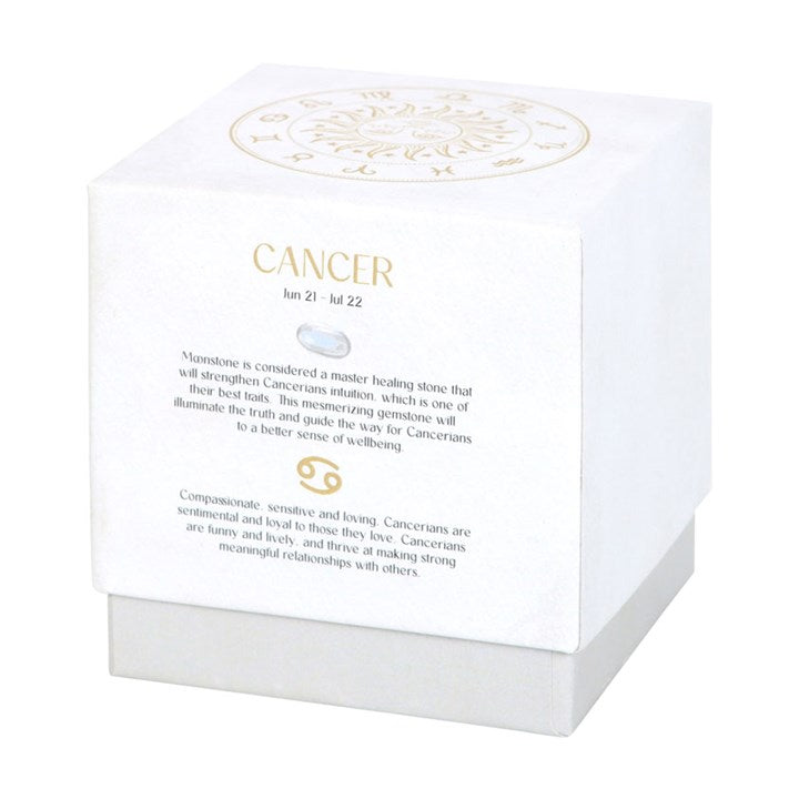 Cancer Zodiac Orange & Chamomile Gemstone Candle
