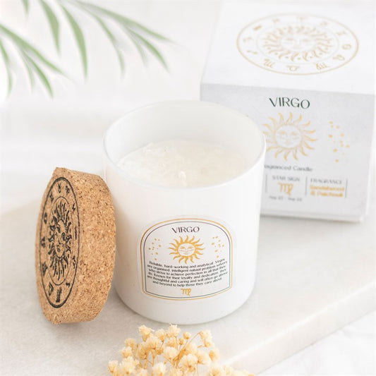 Virgo Sandalwood & Patchouli Gemstone Candle