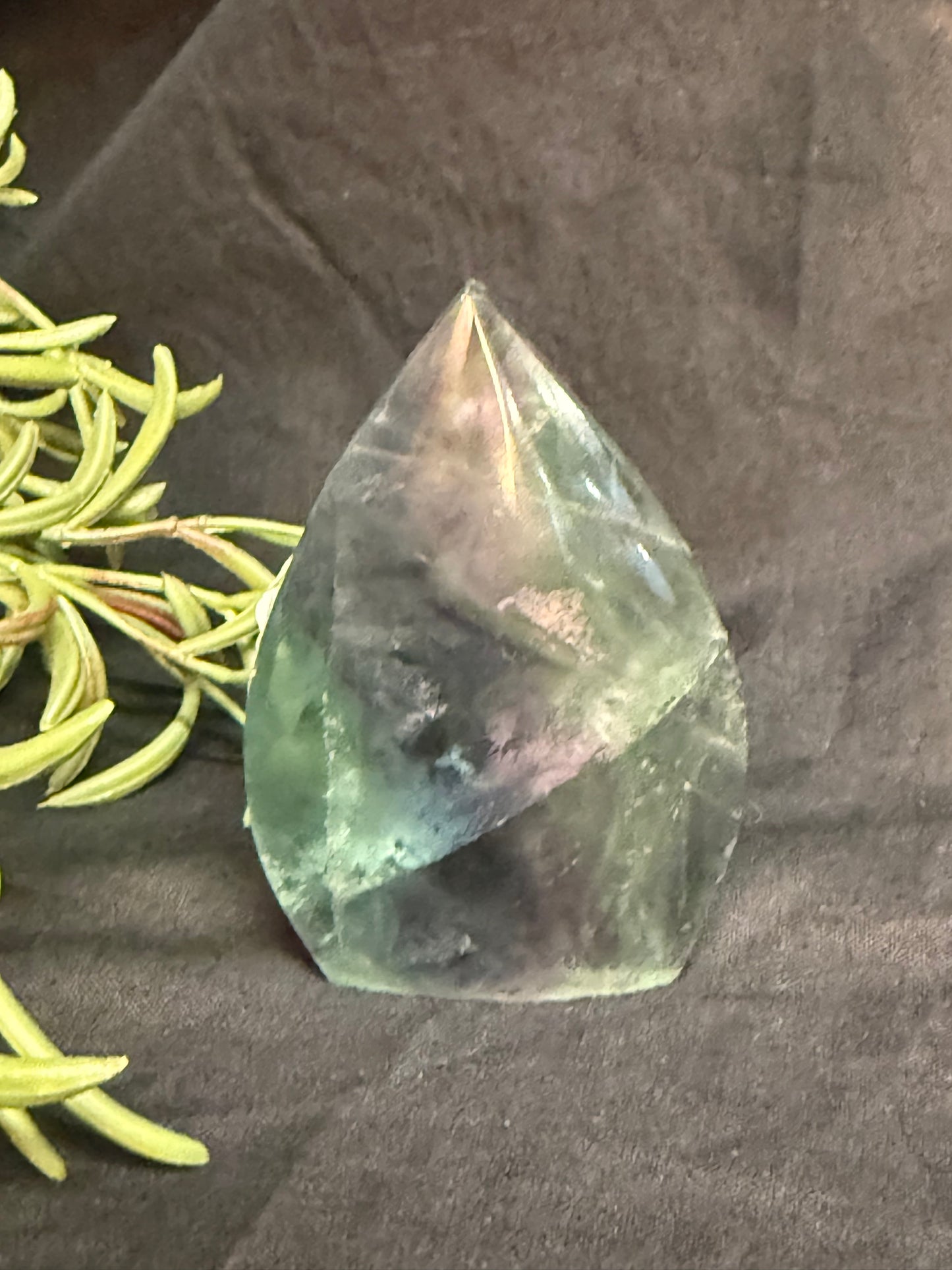 Rainbow Fluorite Teardrop -Small