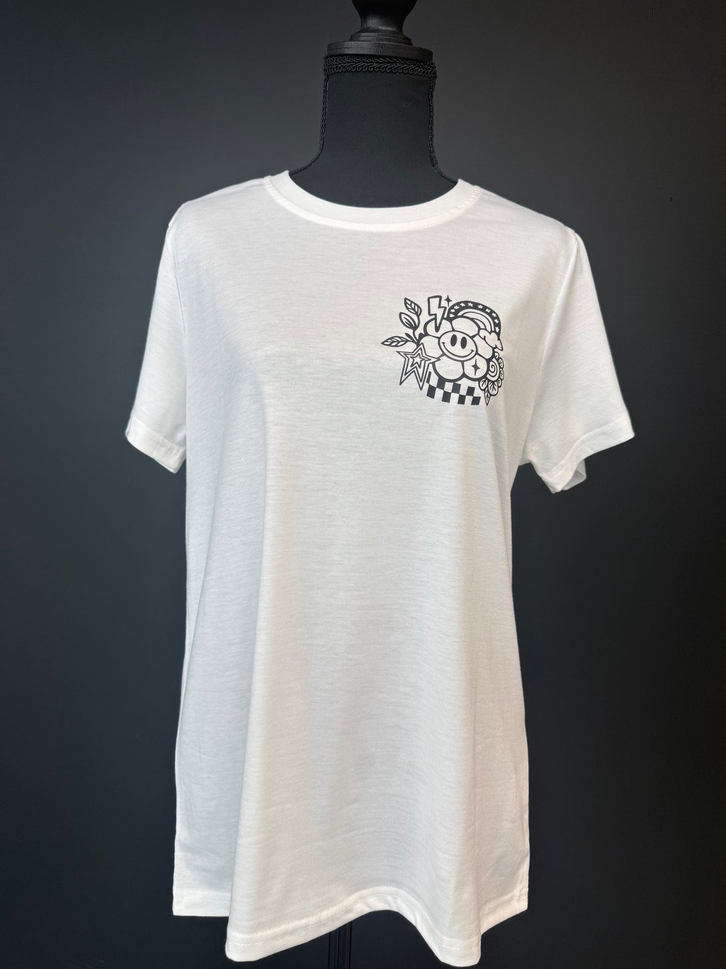 Double-Sided Smiley Graphic T-Shirt | Alternative Unisex Tee