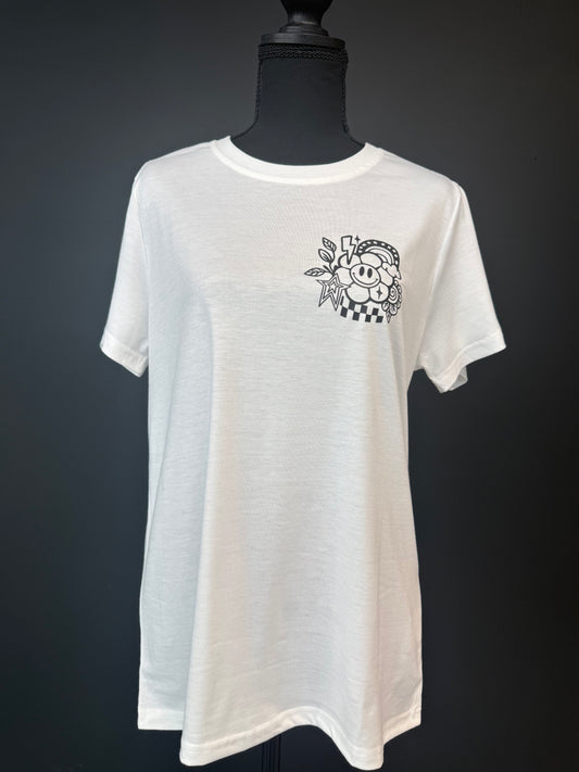 Double-Sided Smiley Graphic T-Shirt | Alternative Unisex Tee