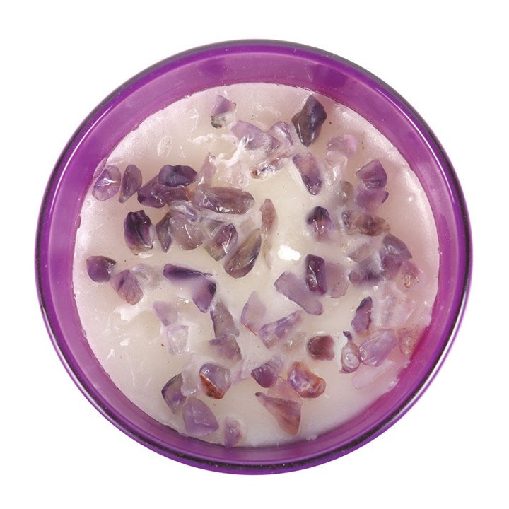 Aquarius Zodiac Bergamot & Mandarin Gemstone Candle