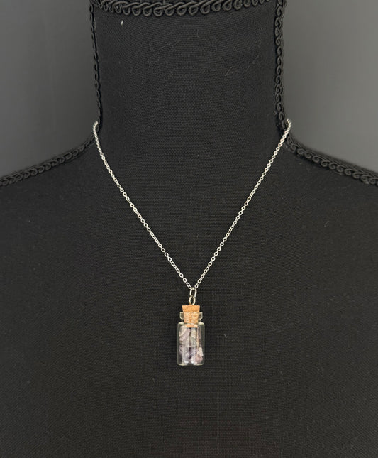 Amethyst Mini Spell Jar Necklace