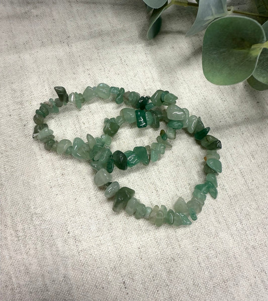 Jade Crystal Chip Bracelet