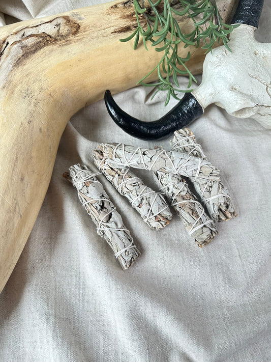 White Sage 4in Thin Smudge Sticks