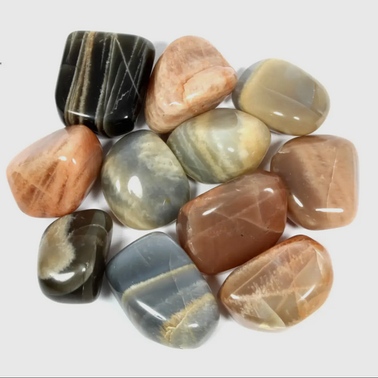 Peach Moonstone - Tumblestone