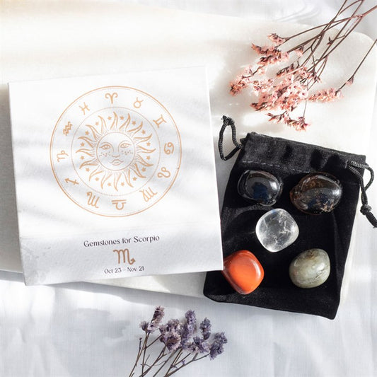 Scorpio Crystal Tumblestone set