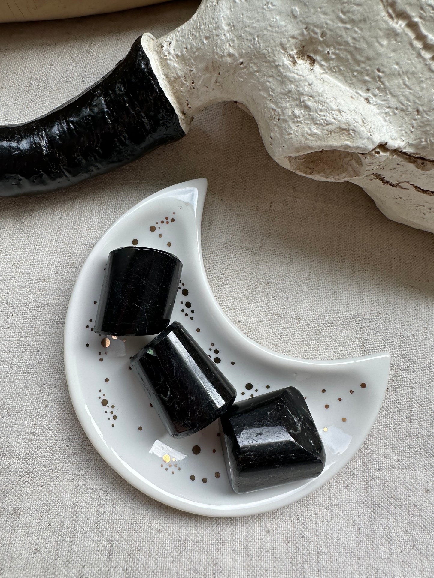 Black Tourmaline - Tumblestone