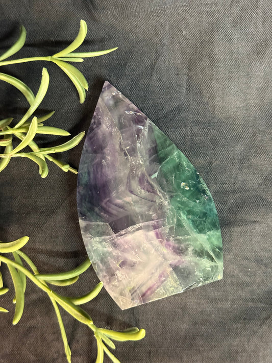 Rainbow Fluorite Teardrop - Large