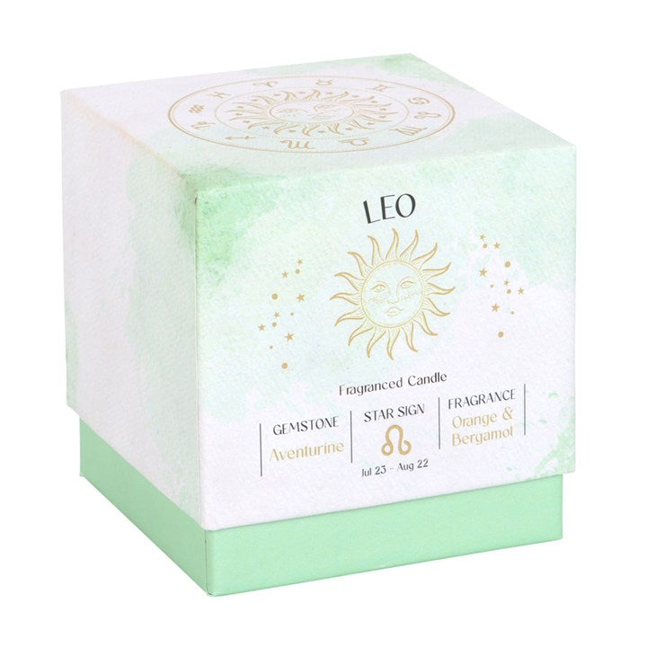 Leo Orange & Bergamot Gemstone Candle