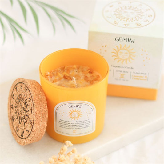 Gemini Lavender & Cedarwood Gemstone Candle