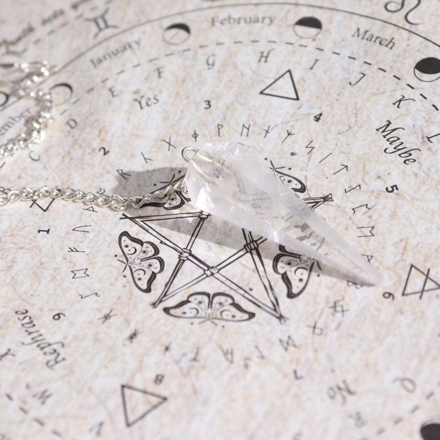 Ancient Witch Spell Incense - Cleansing & Clear Quartz Pendulum