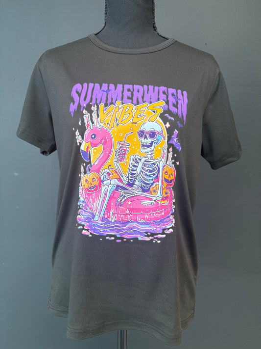 Summerween Holiday Skeleton | Graphic T-shirt