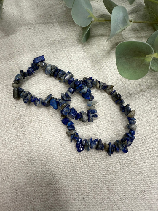 Sodalite Crystal Chip Bracelet