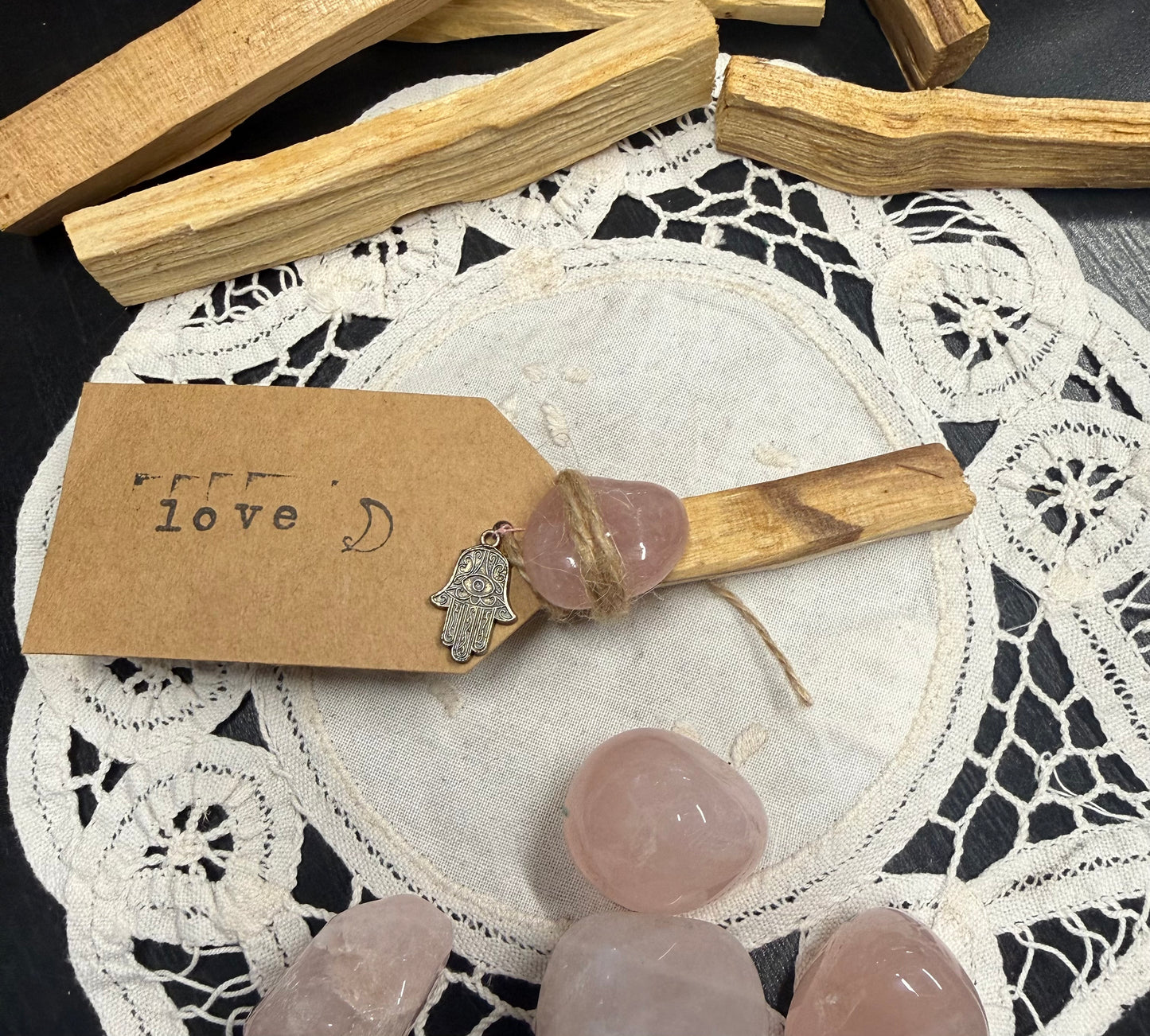 Little Intention Set Love- Palo Santo & Rose Quartz