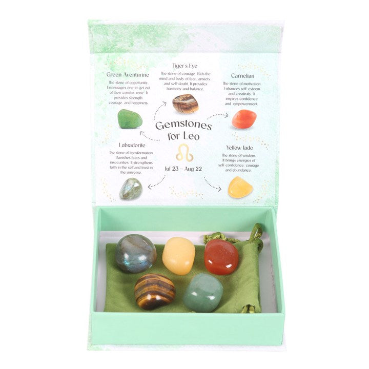 Leo Crystal Tumblestone set
