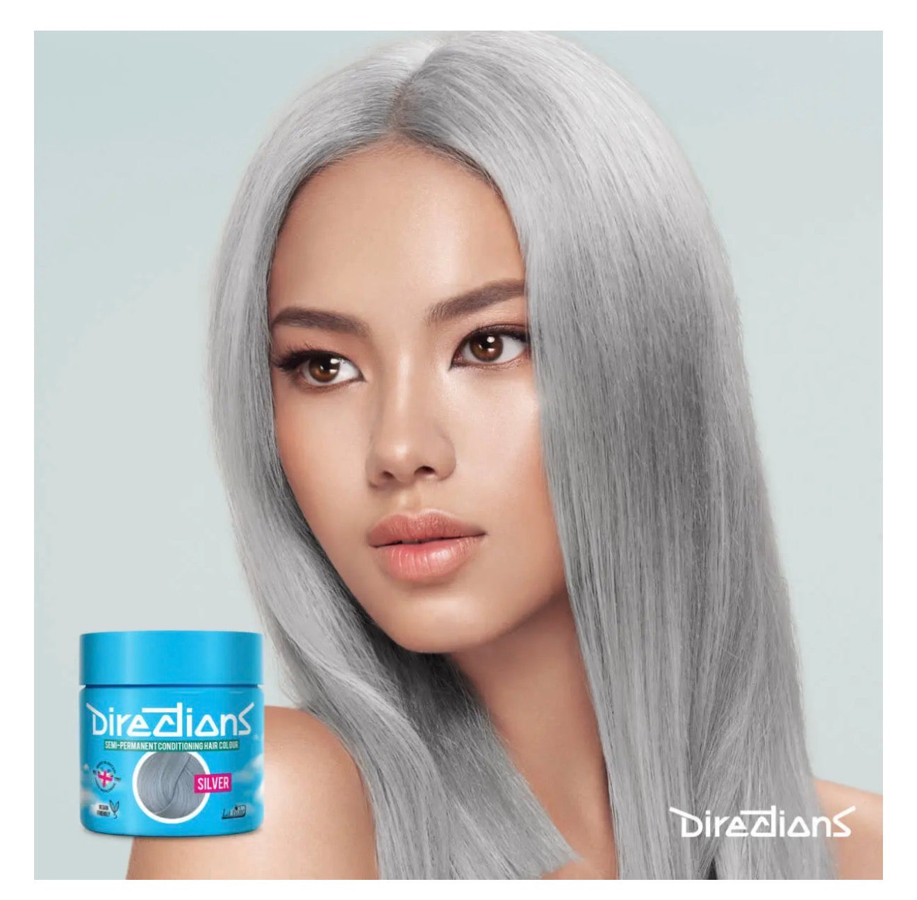 Silver - Directions Semi-Permanent Hair Colours - 100ml pot