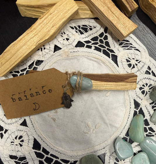 Little Intention Set Balance - Palo Santo & Amazonite