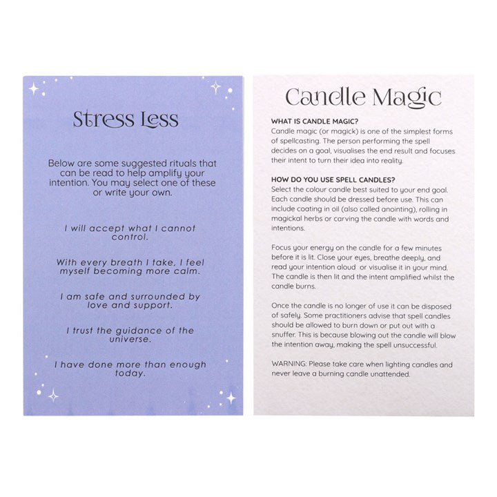 Stress Less Spell Candle