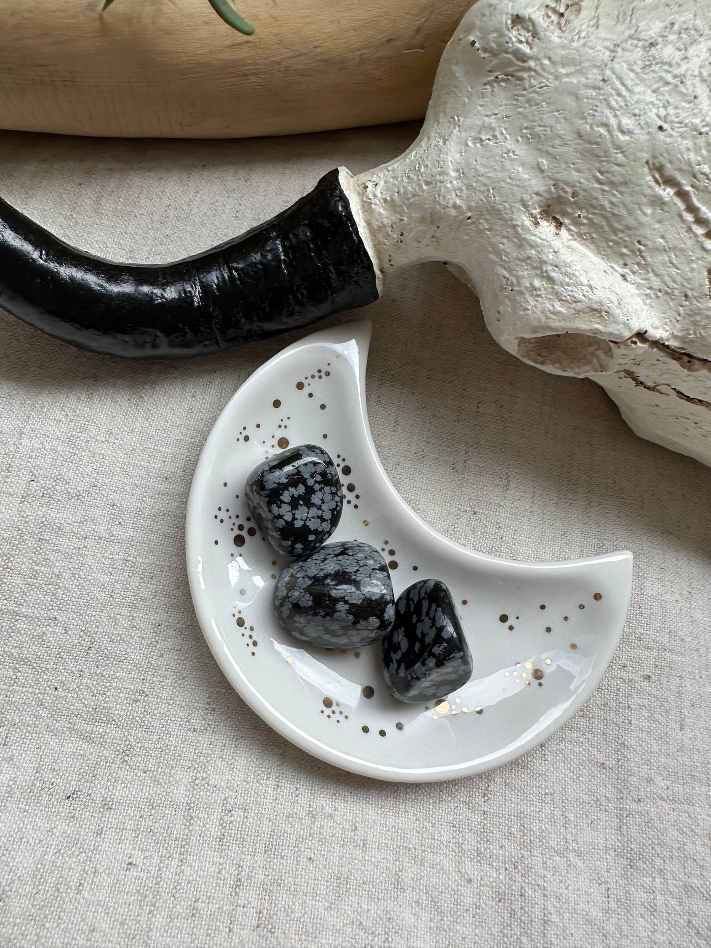 Snowflake Obsidian- Tumblestone