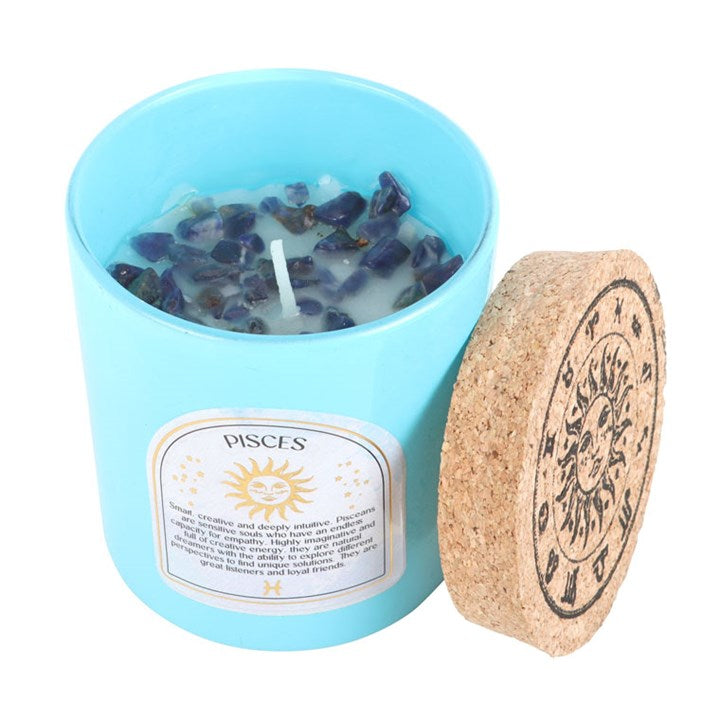 Pisces Gardenia Gemstone Candle