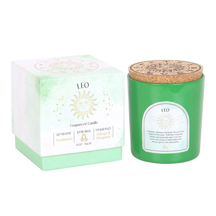 Leo Orange & Bergamot Gemstone Candle